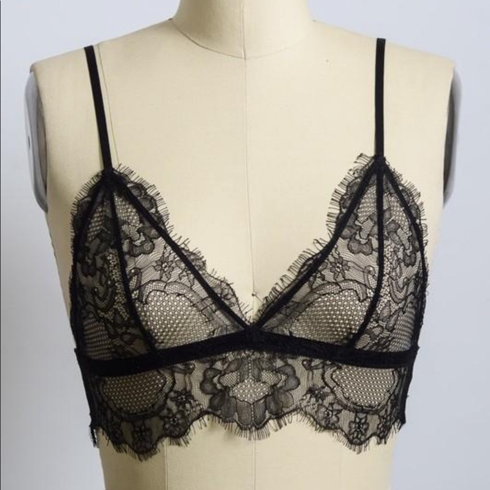 All sizes RESTOCKED! π₯ Sheer Lace Bralette - Picture 2 of 3